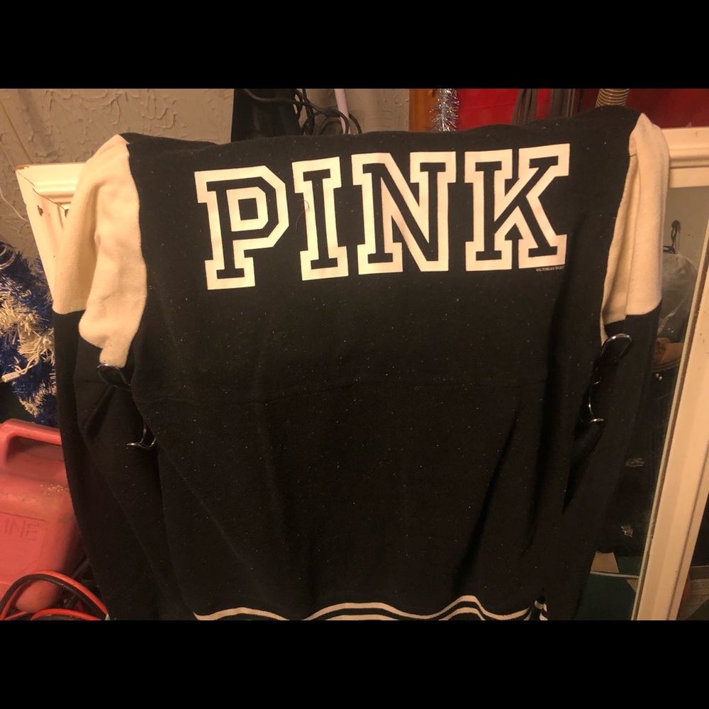 vs pink half zip